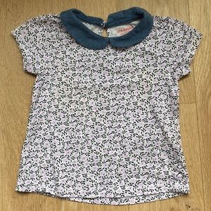 Joe Fresh toddler girls floral blouse size 4T EUC